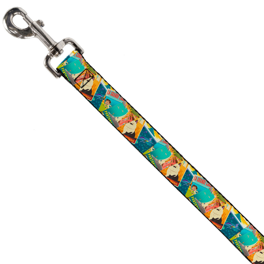 Dog Leash - Luca The Piazza Poster Collage Stacked