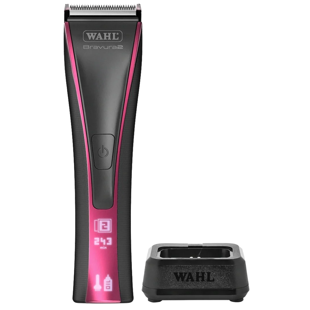 Wahl Bravura2 Cordless Clipper Brilliant Rose with Charging Stand