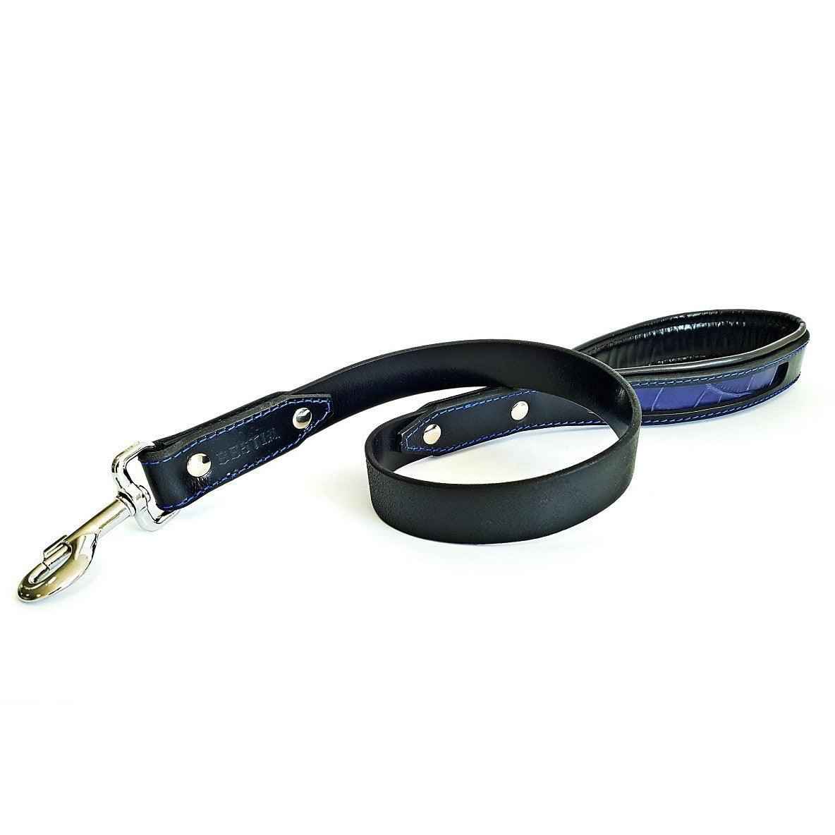 Bestia Reptile Leather Dog Leash