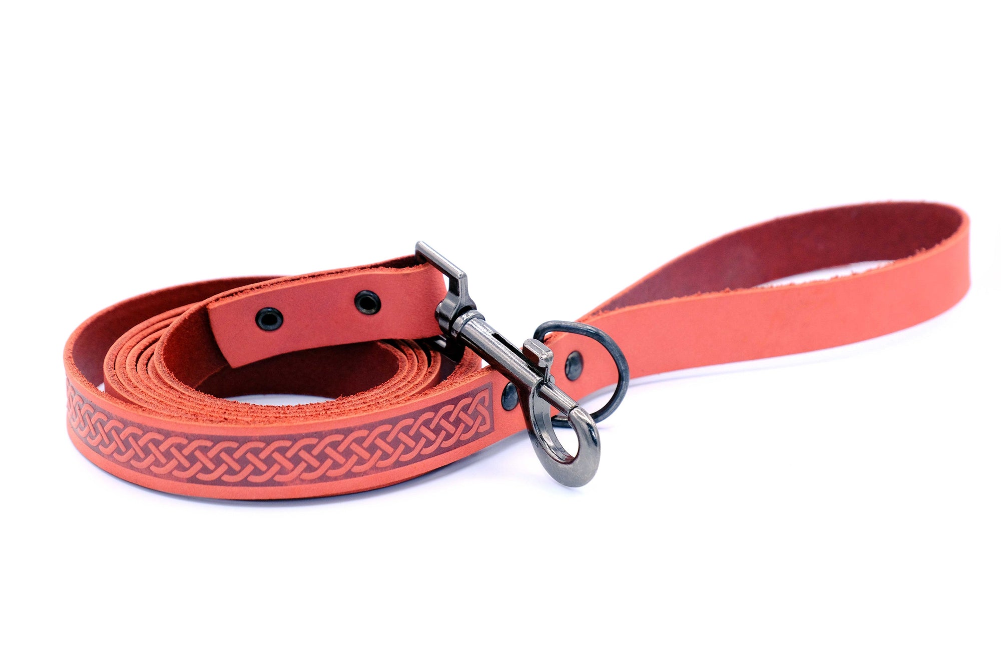 Euro-Dog Celtic Sport Leather Dog Collar & Leash Set