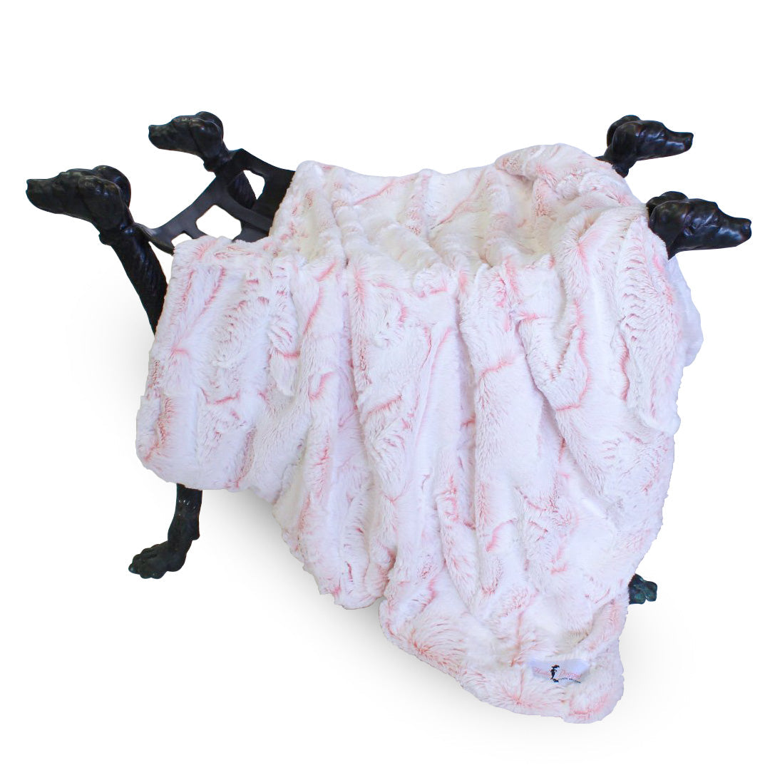 Hello Doggie Whisper Baby Pink Dog Blanket