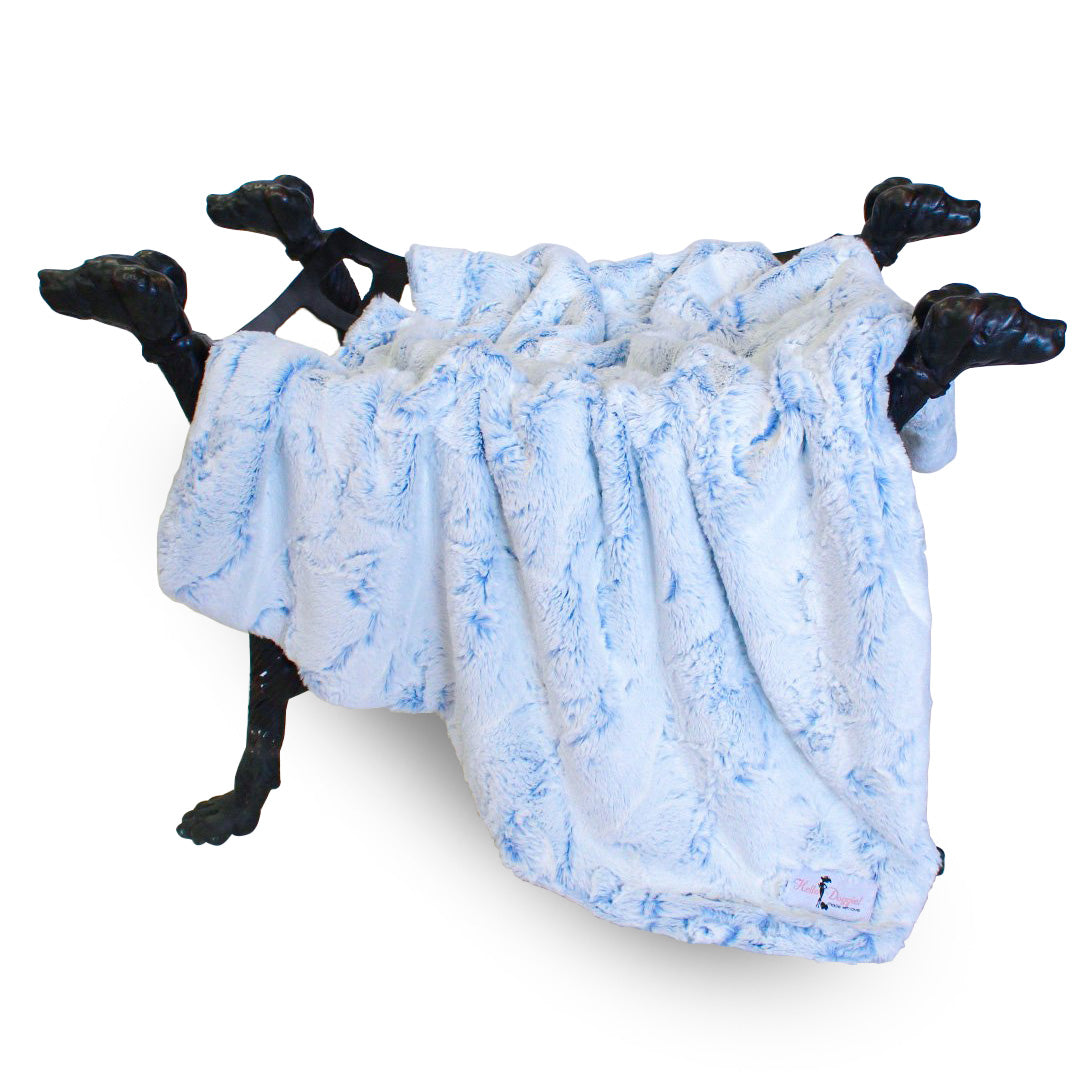 Hello Doggie Whisper Aqua Dog Blanket