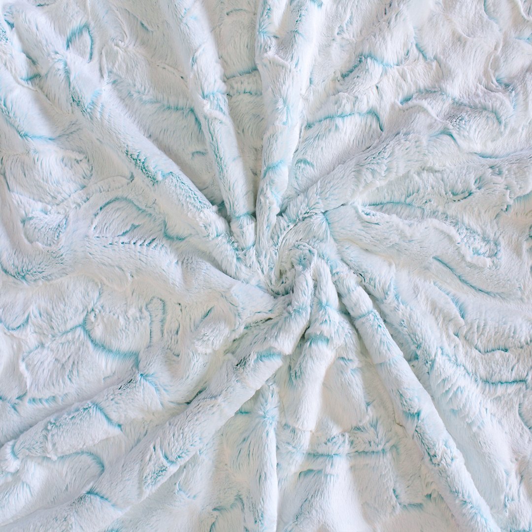 Hello Doggie Whisper Throw Aqua Dog Blanket