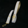 Bestia Dog Gear Genuine Leather Dog Collar - White