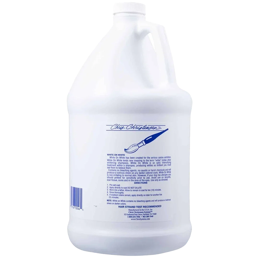 Chris Christensen Dog White on White Shampoo Gallon