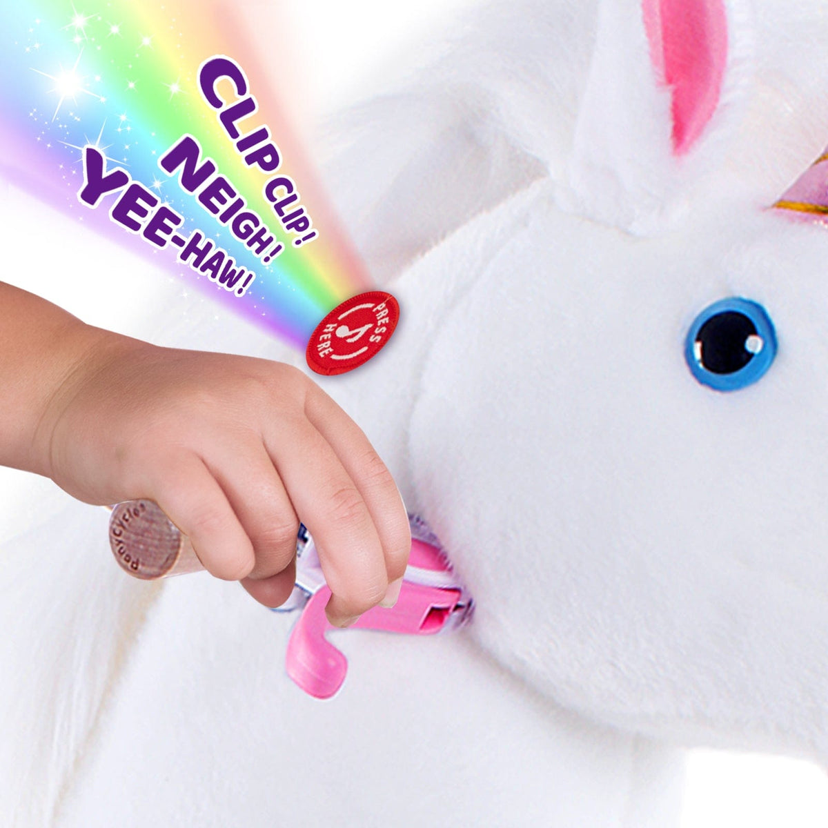 Model U Unicorn Ride-On Toy Age 3-4 White