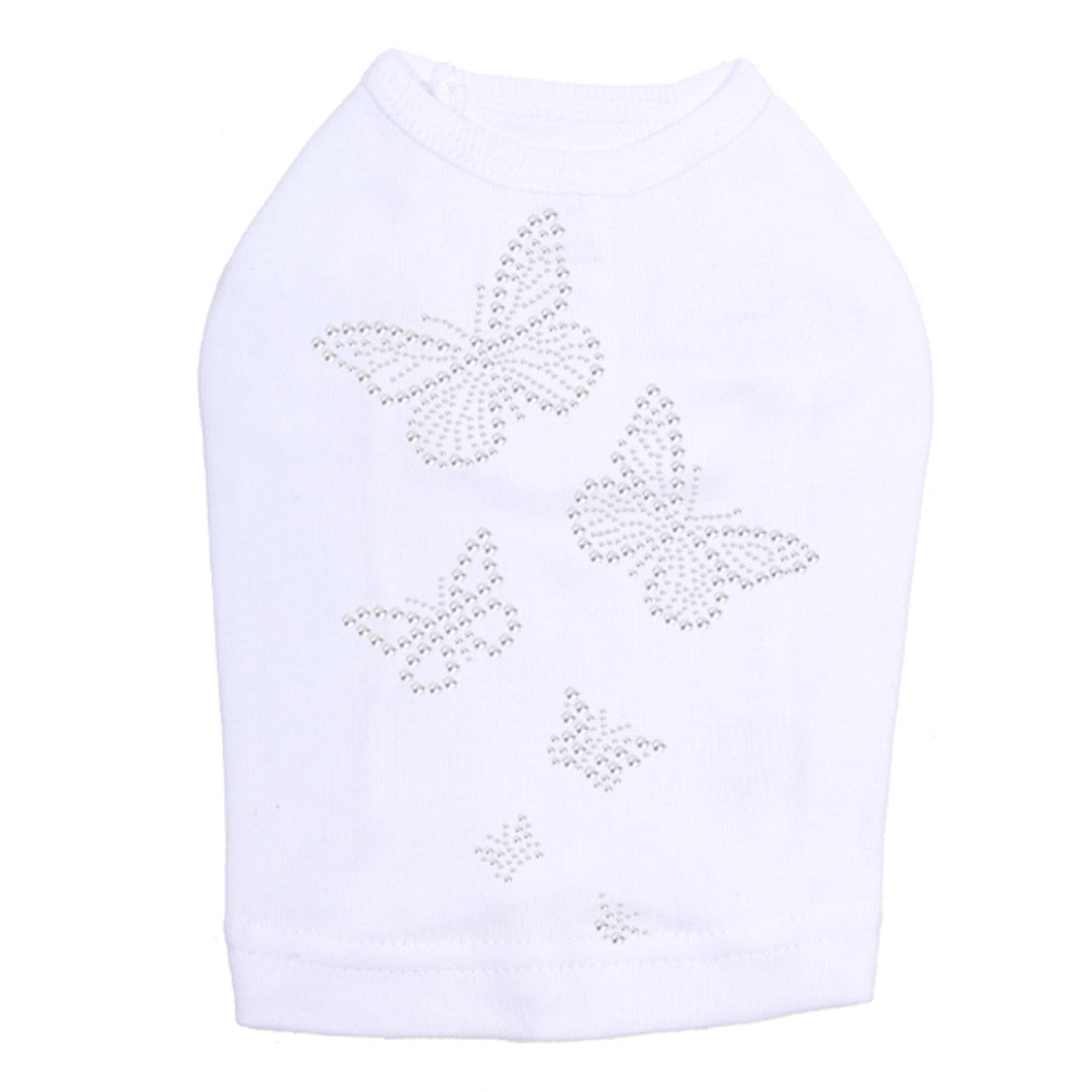 Rhinestone Butterflies - Dog Tank