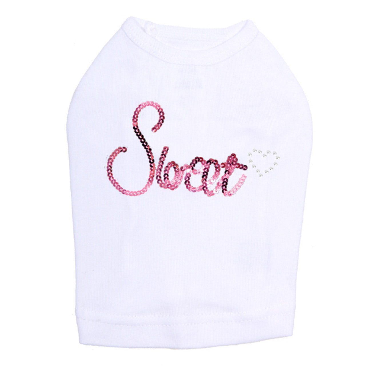 Sweet (Pink Sequins) - Dog Tank