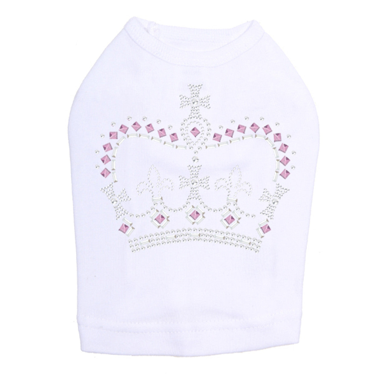 Crown 15 (Clear, Silver, & Pink) - Dog Tank