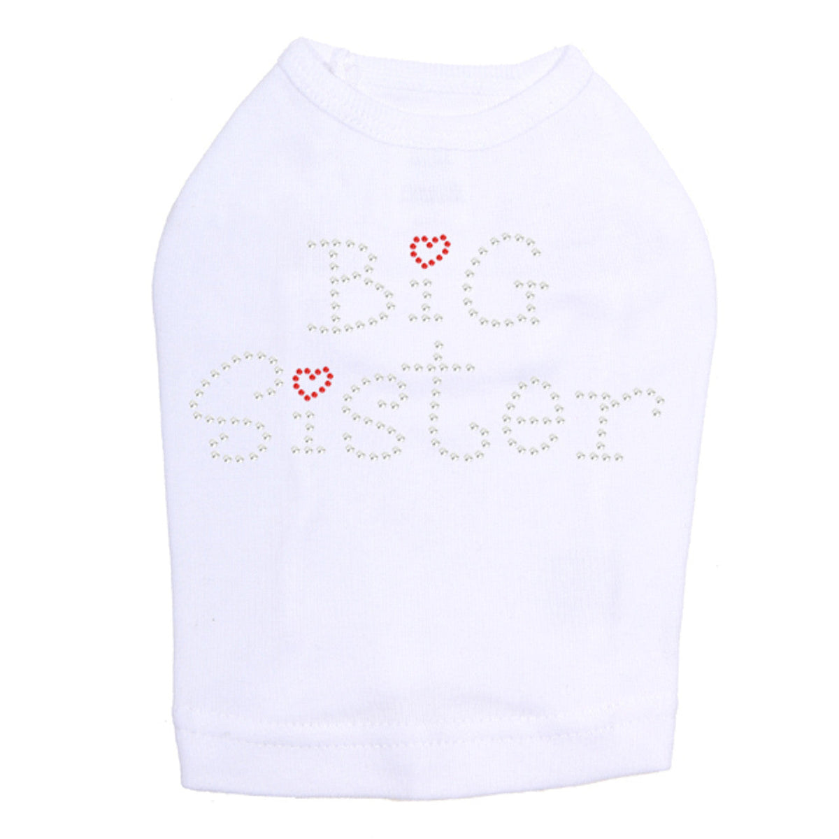 Big Sister with Red Heart - Dog Tank