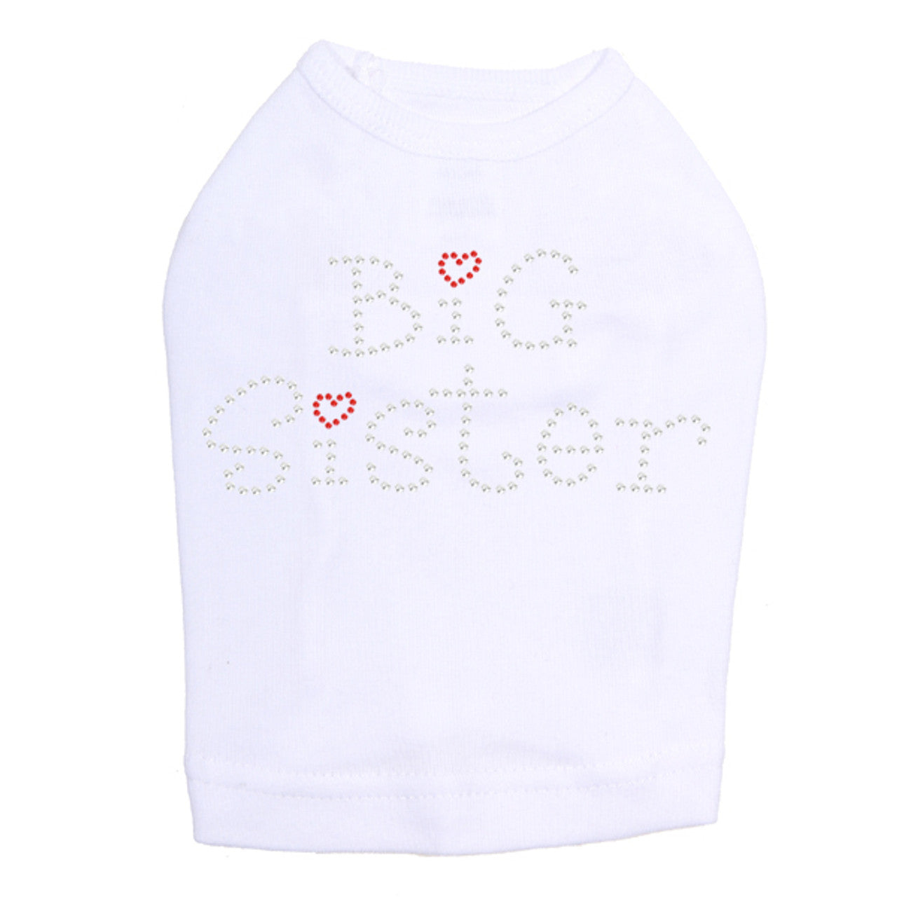 Big Sister with Red Heart - Dog Tank