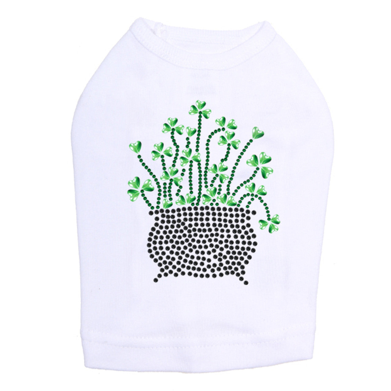 Pot of Shamrocks - Dog Tank