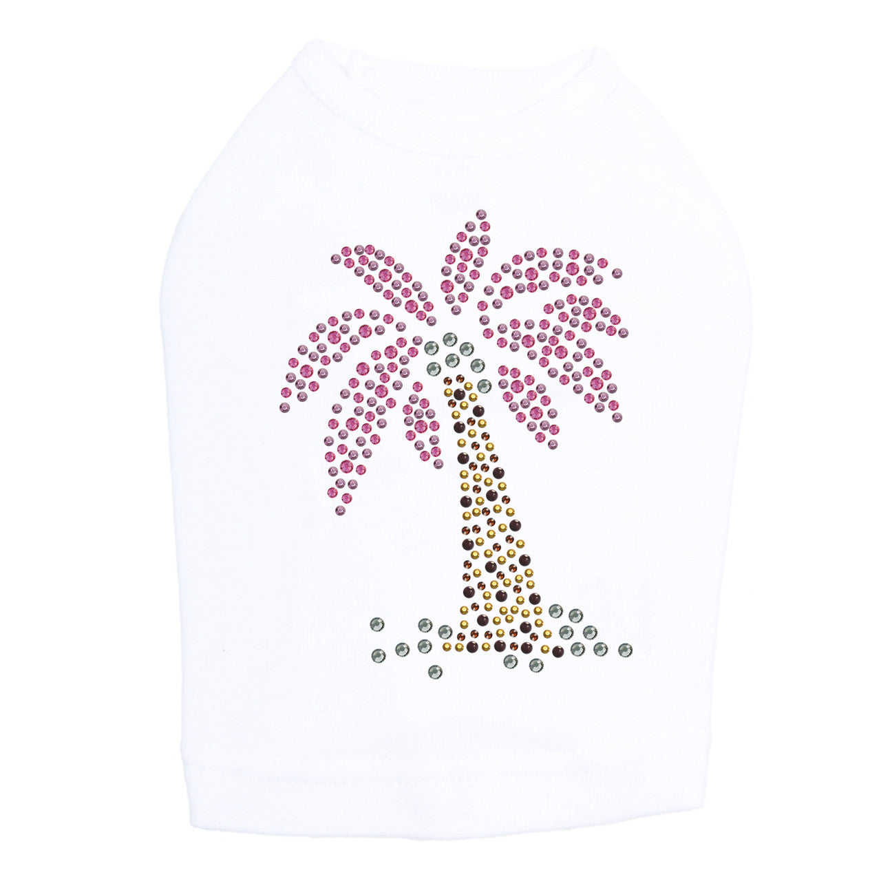 Palm Tree (Pink) Dog Tank