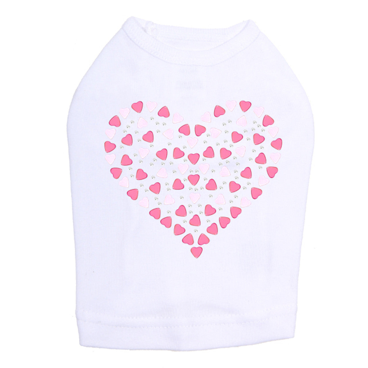 Pink Nailhead Hearts - Dog Tank