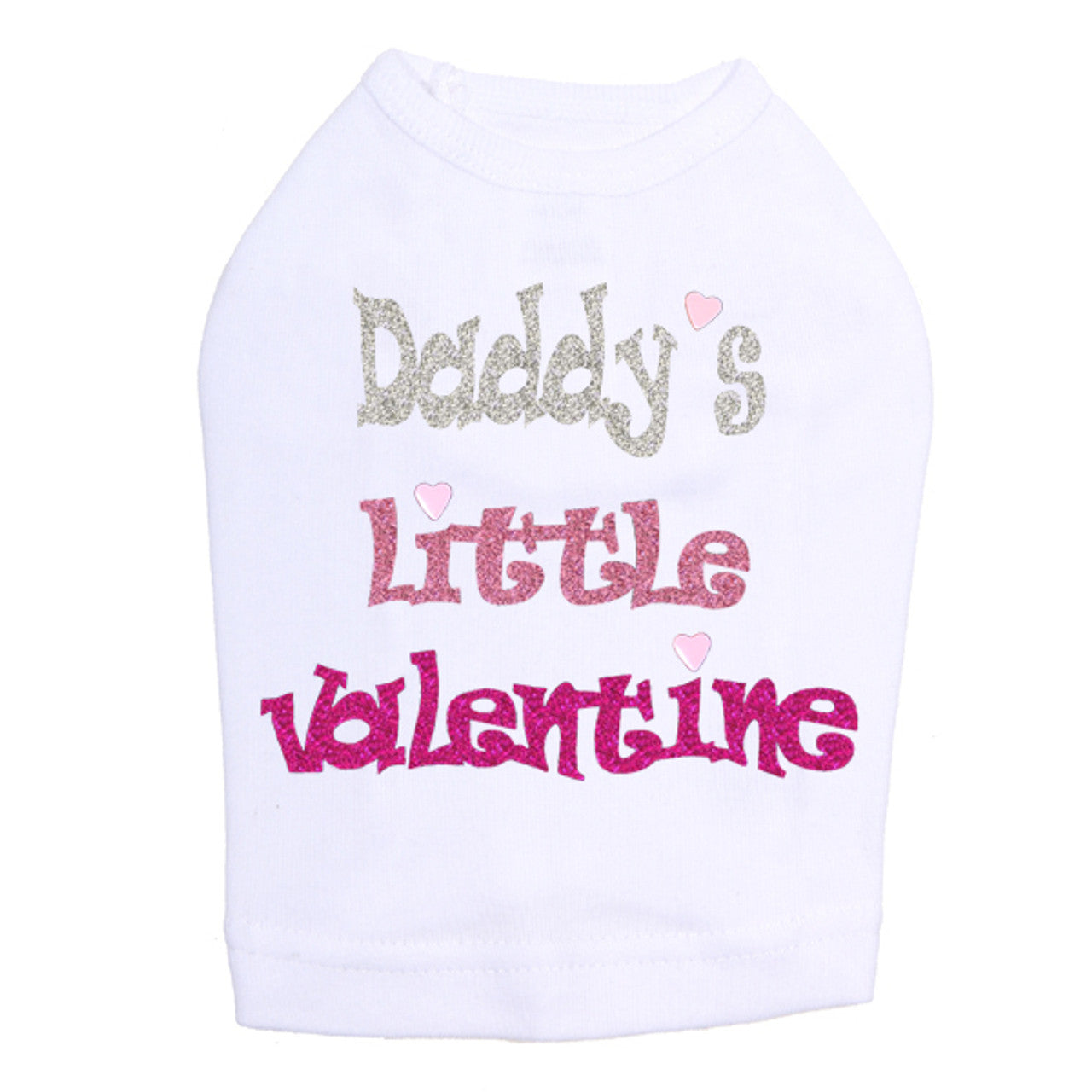 Daddys Little Valentine - Dog Tank