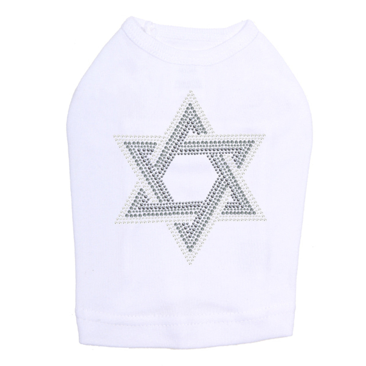 Star of David (Gray and Clear) - Dog Tank