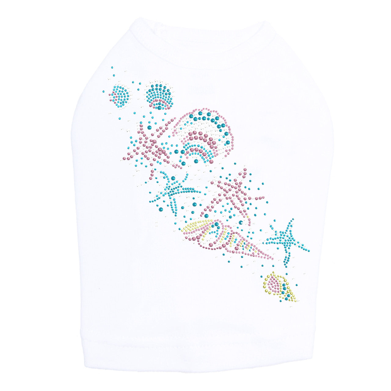 Sea Shells (Pastel) - Dog Tank