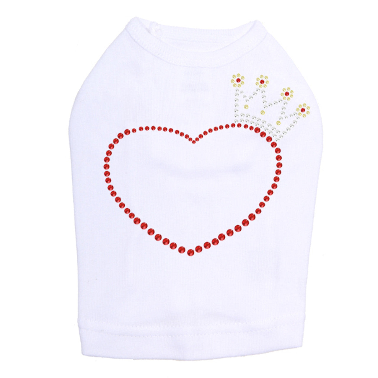 Heart with Crown - Dog Tank