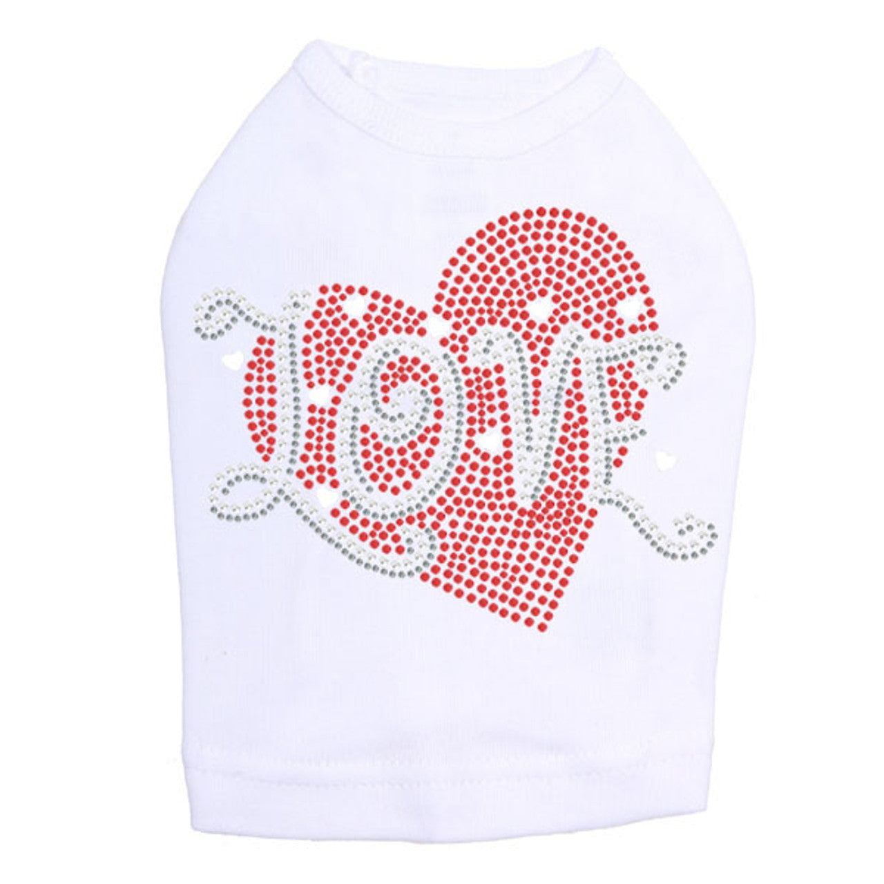 Love Red Heart - Dog Tank