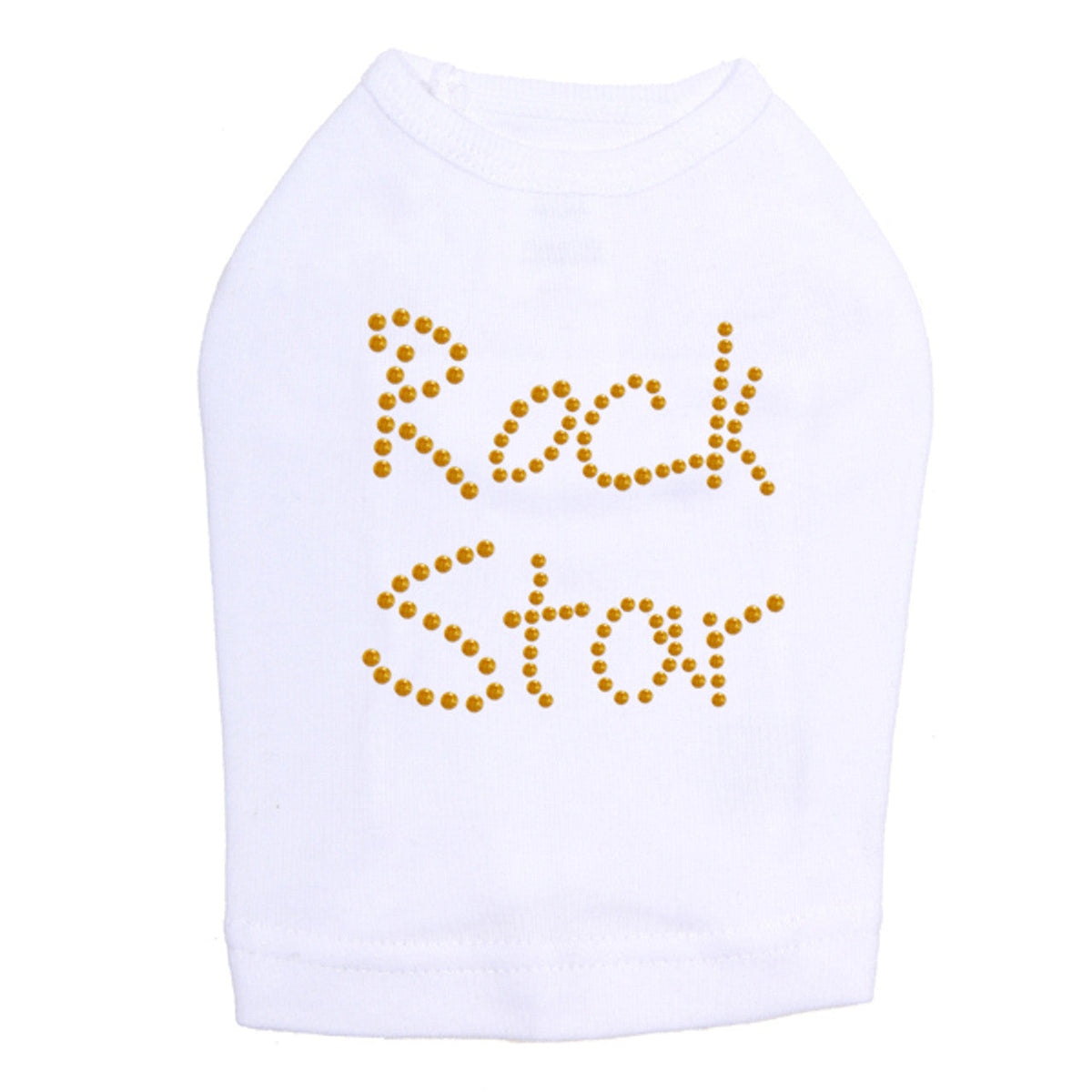 Rock Star (Gold) - Dog Tank