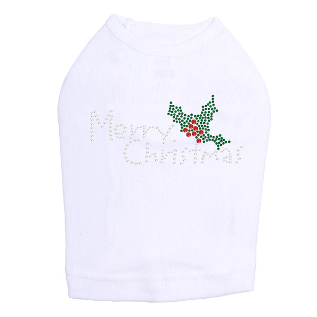 Merry Christmas with Holly - Dog Tank