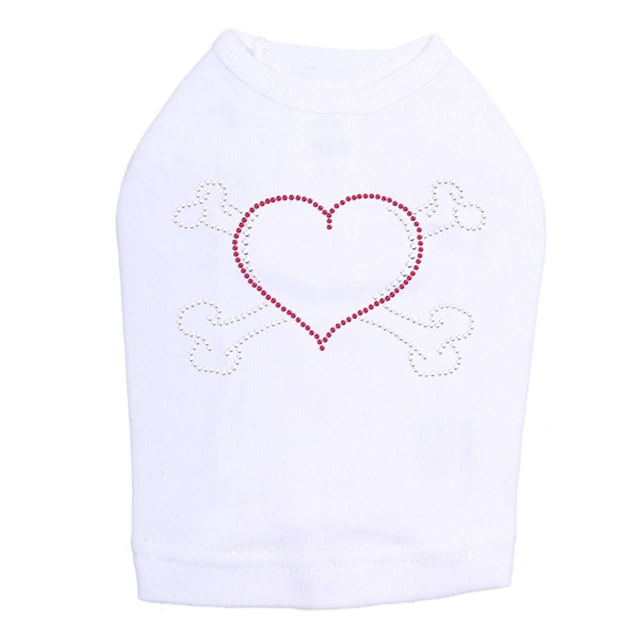 Heart with Cross Bones - Dog Tank