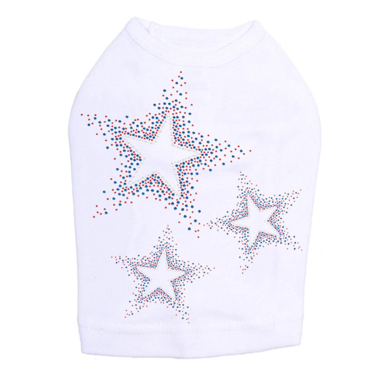 Three Stars (Red & Blue) - Dog Tank