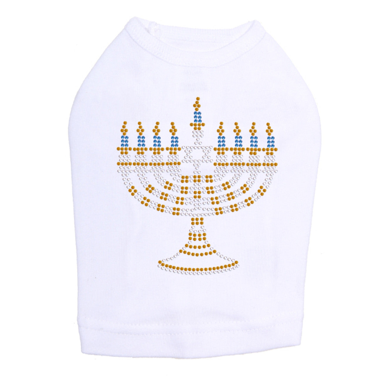 Menorah - Small (Blue, Silver, & Gold) - Dog Tank
