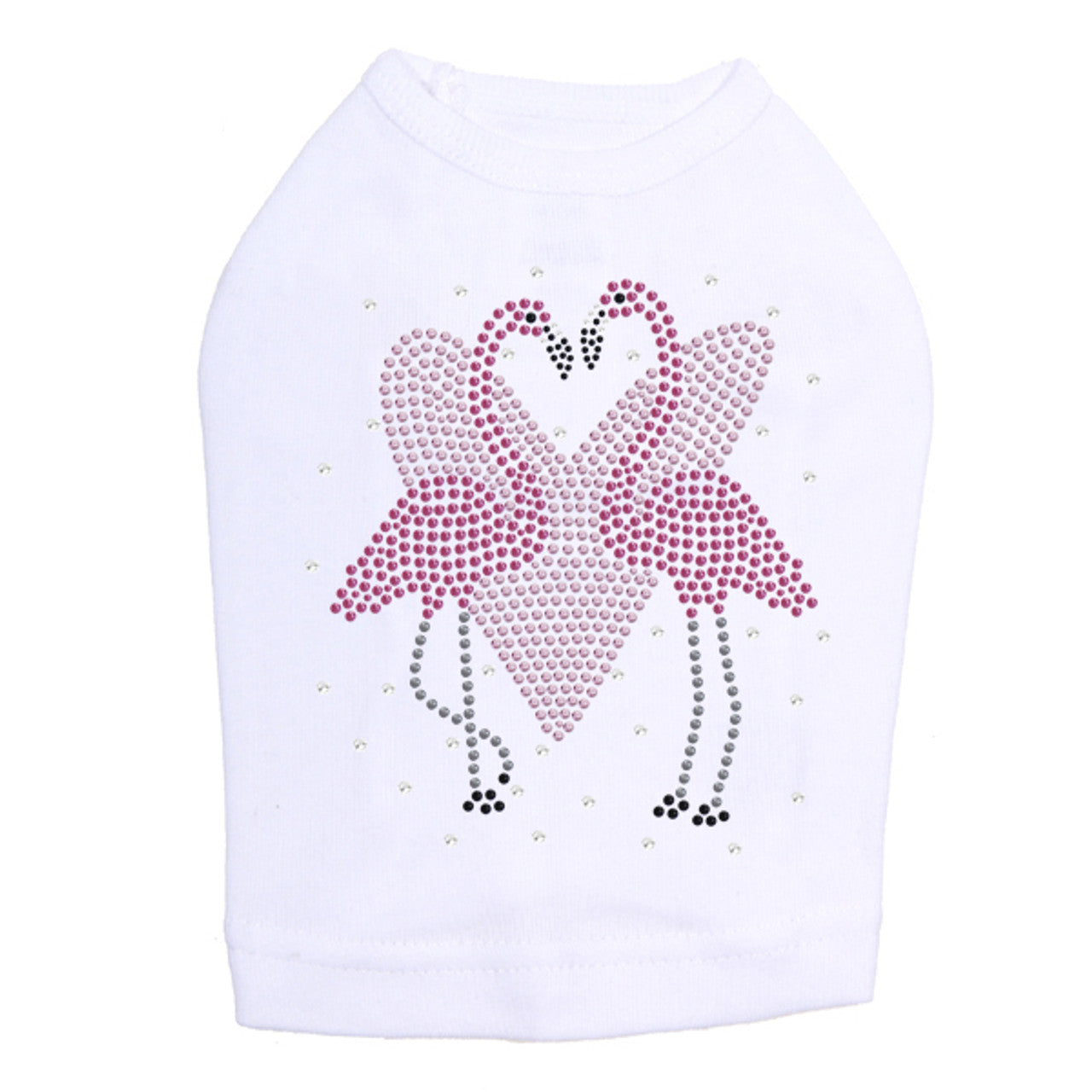 Flamingos with Heart- Dog Tank