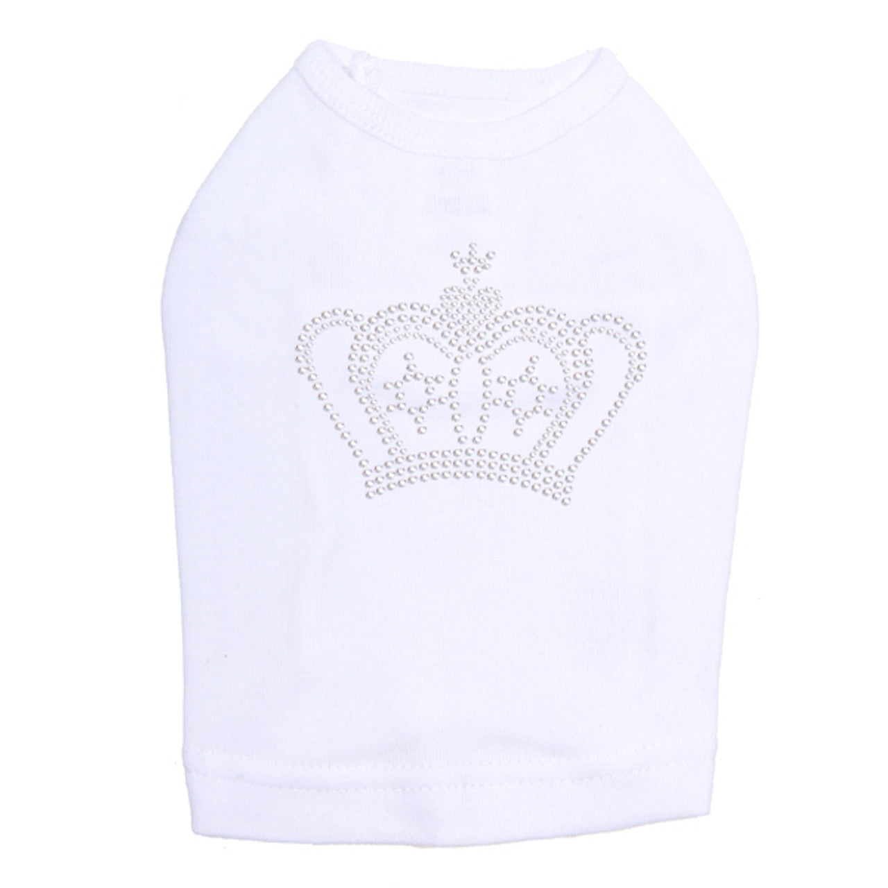 Crown 9 (Silver Rhinestuds) - Dog Tank