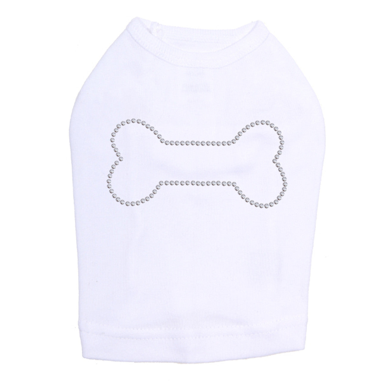 Bone - Rhinestuds - Dog Tank