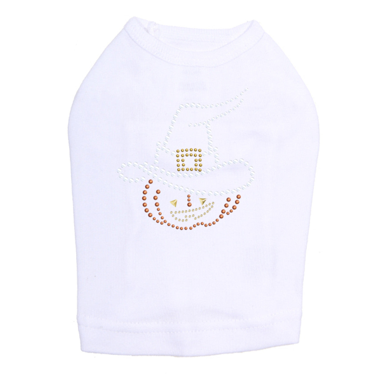 Pumpkin with Witch Hat - Dog Tank