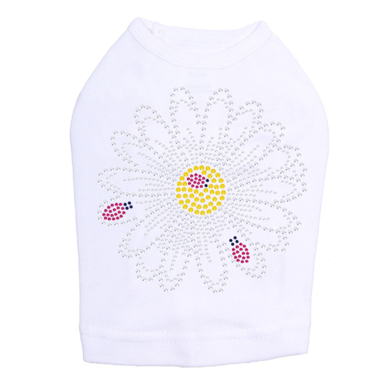Large Daisy with Lady Bugs - Dog Tank
