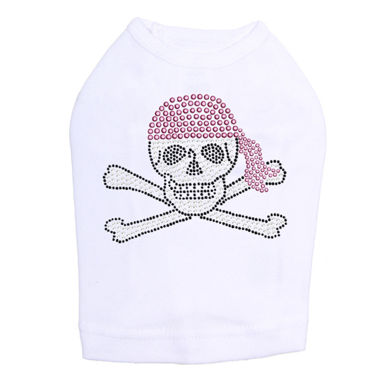 Skull with Pink Bandanna - Dog Tank