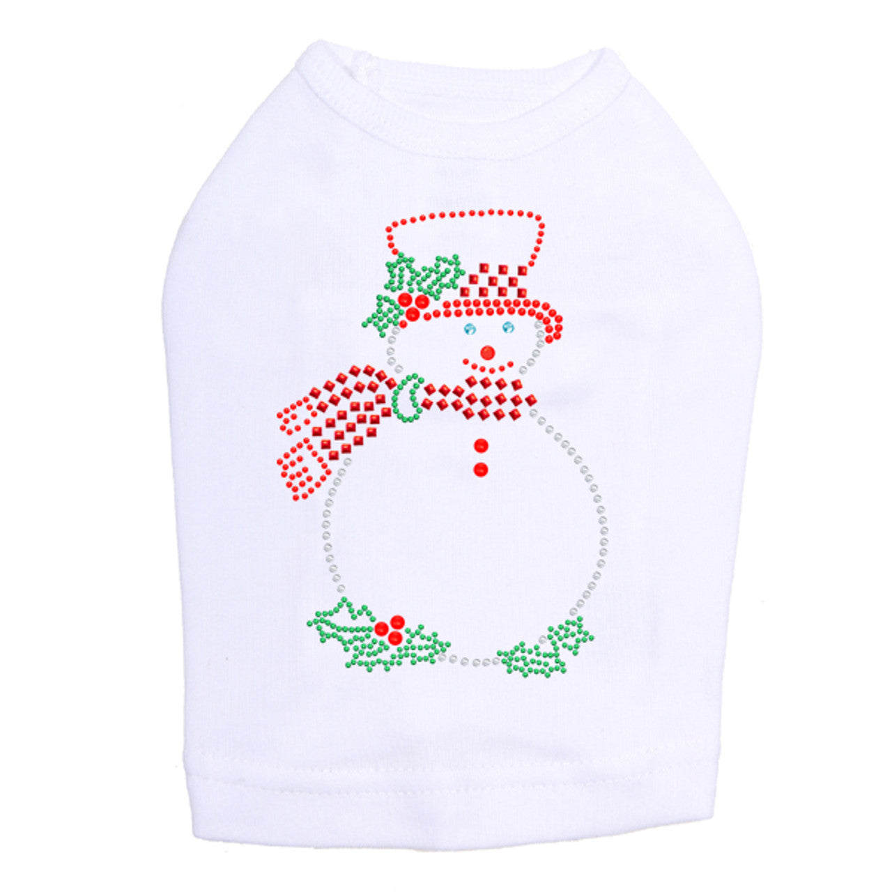 Snowman Outline - Dog Tank