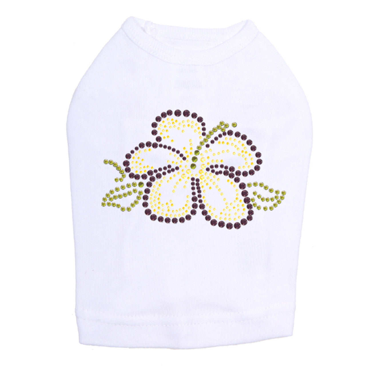 Purple & Yellow Hibiscus - Dog Tank