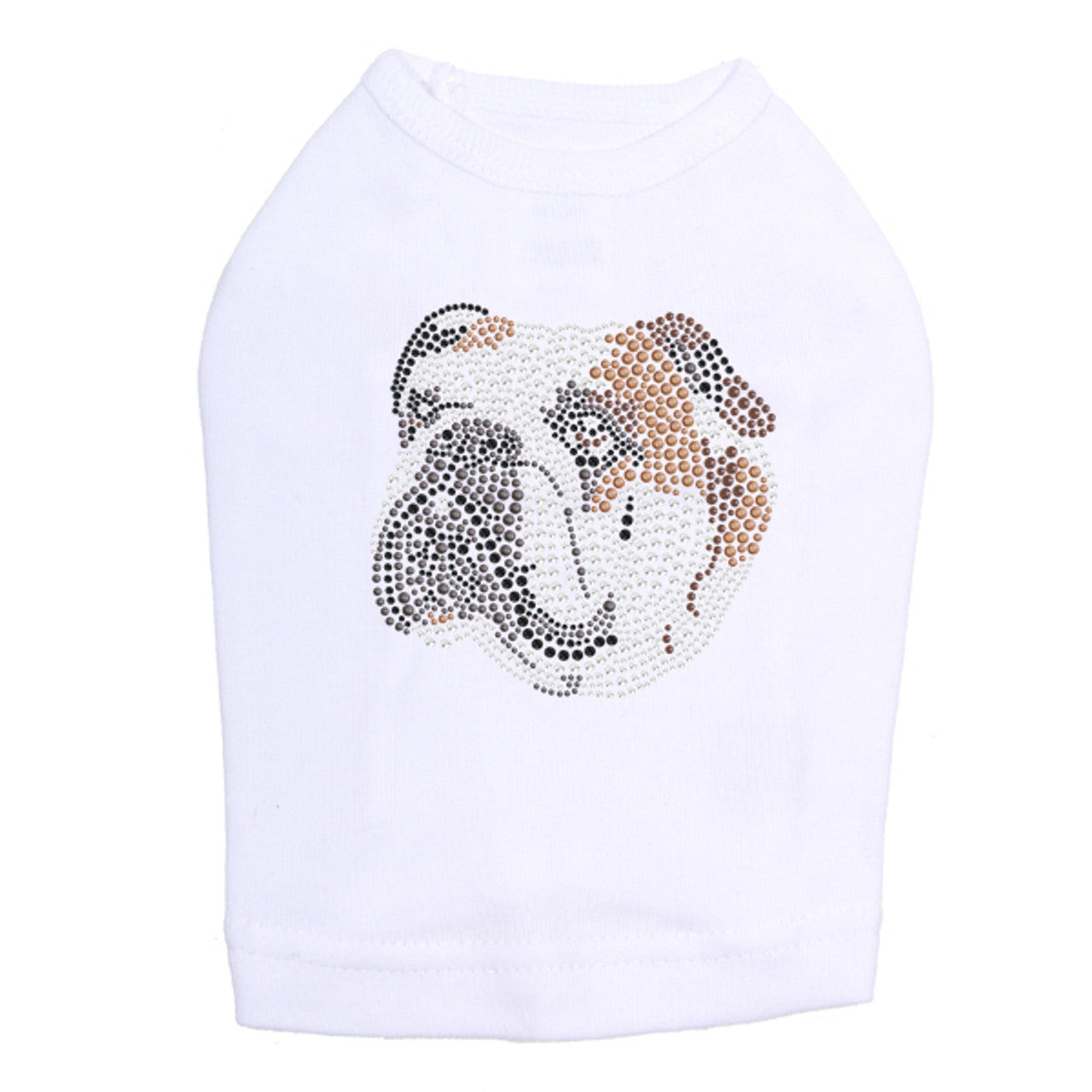 Bulldog Face (Brown) - Dog Tank