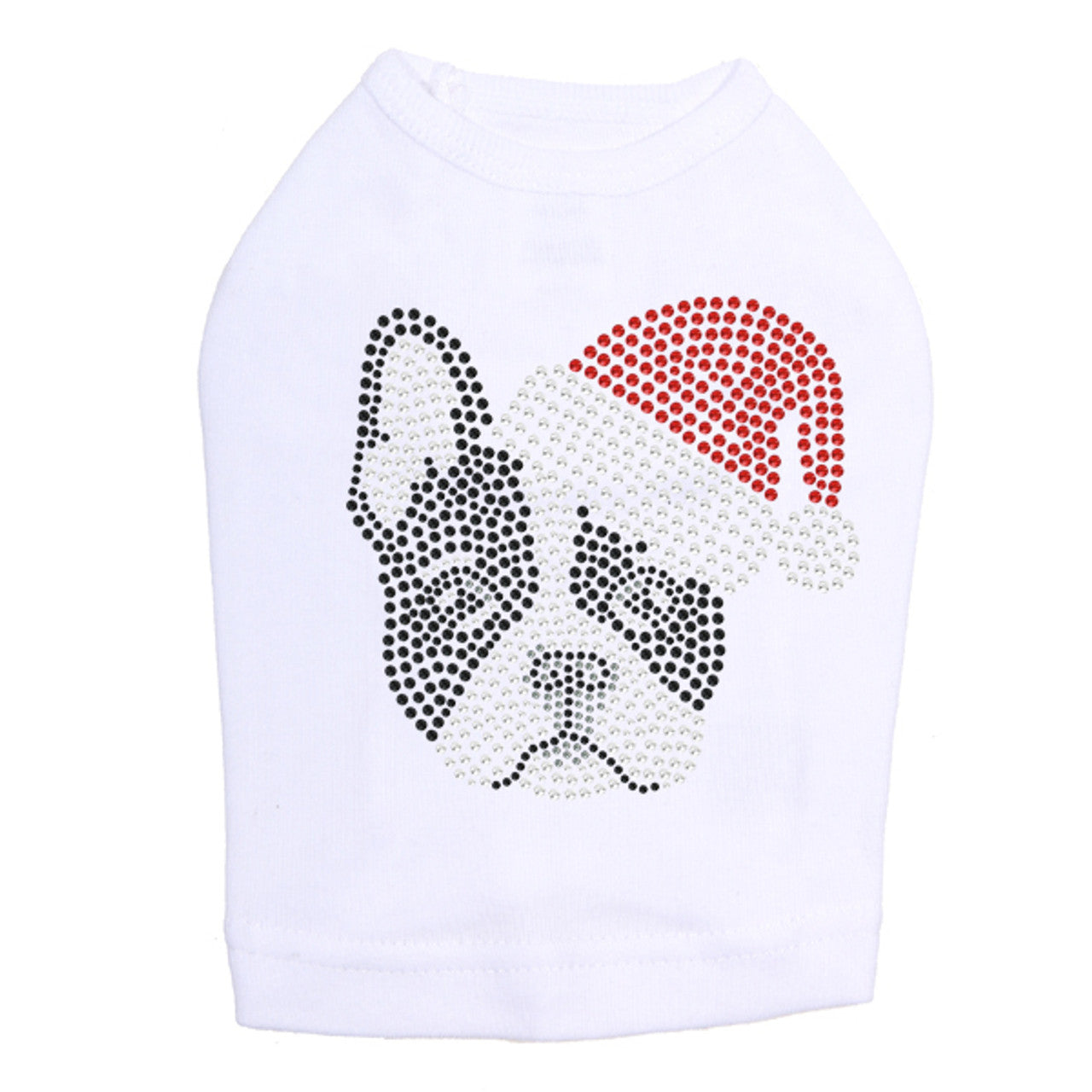 Boston Terrier with Santa Hat - Dog Tank
