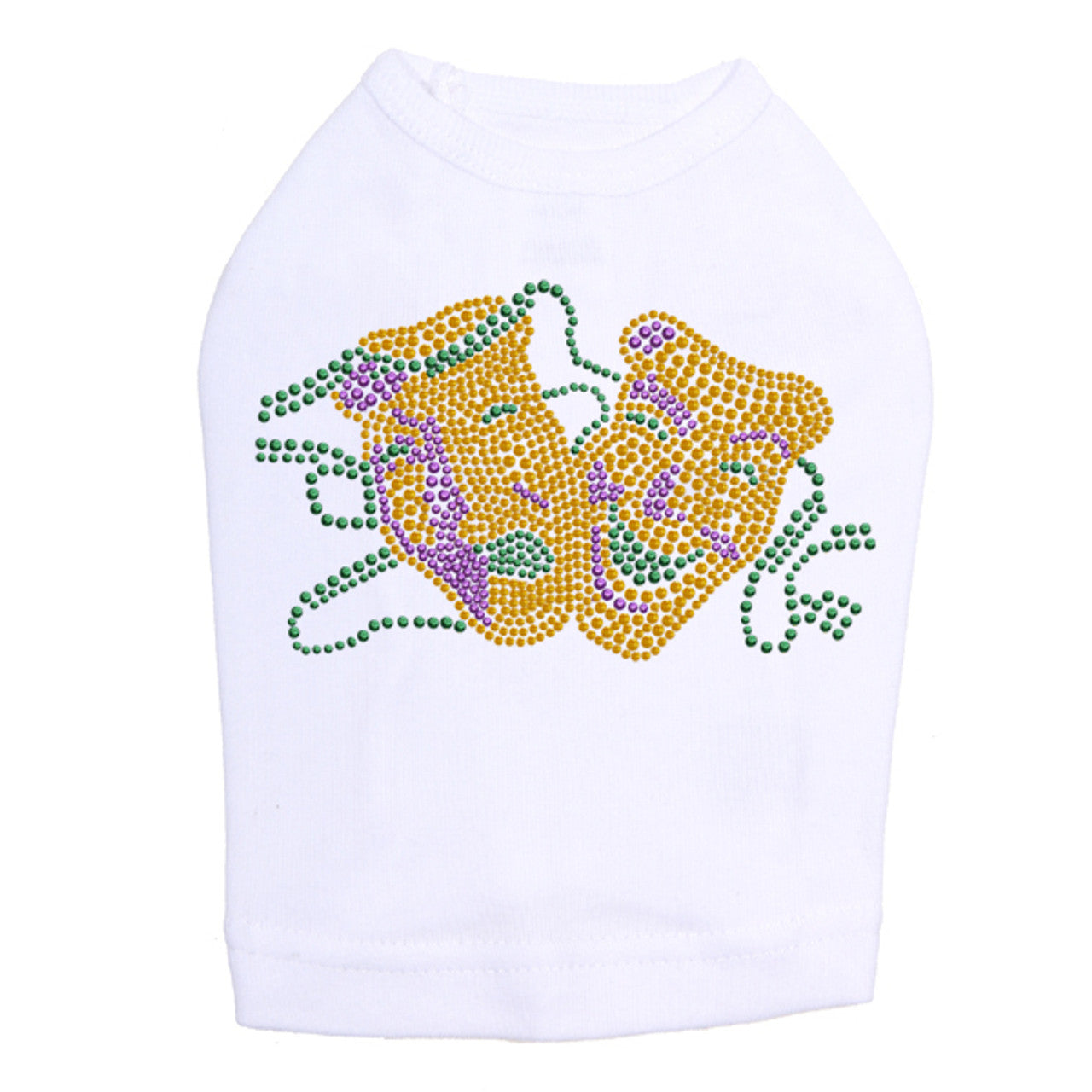 Gold Theater Comedy Tragedy Mask - Dog Tank