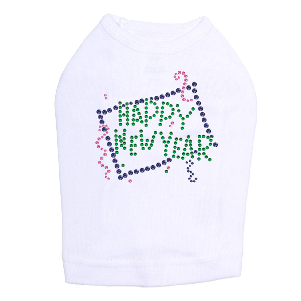 Happy New Year Confetti - Dog Tank