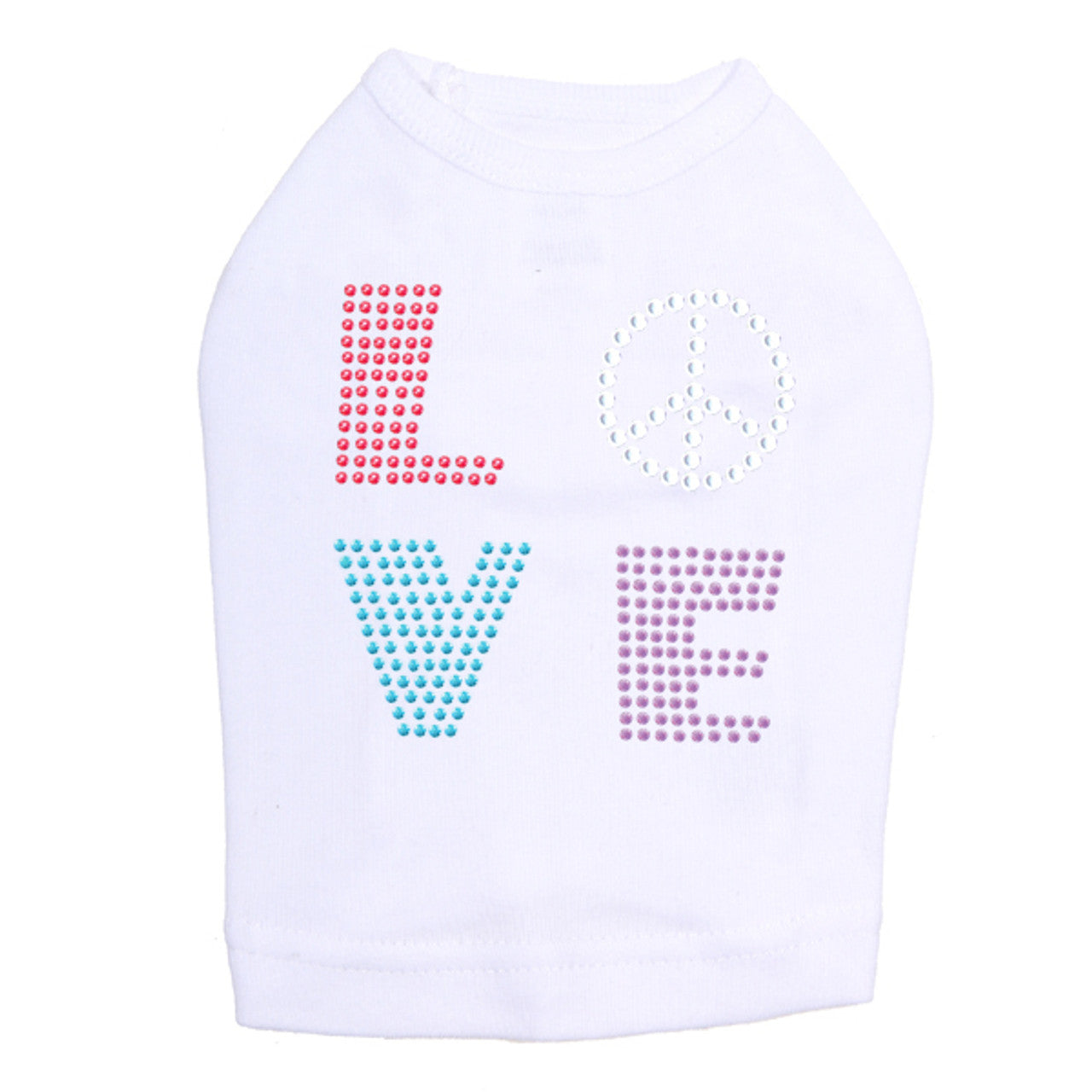 Love with Peace Sign - Dog Tank