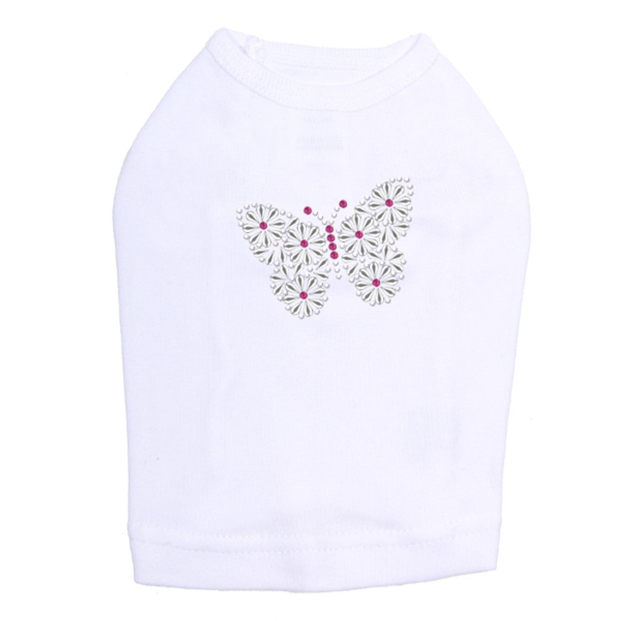 Silver Nailhead Butterfly - Dog Tank