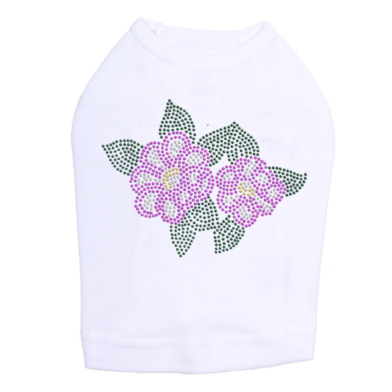 Magenta Flowers - Dog Tank