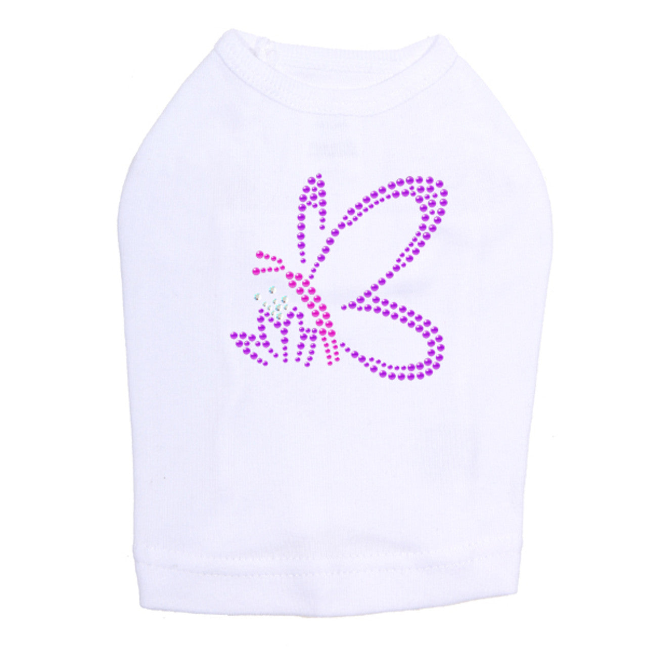 Pink & Purple Nailhead Butterfly - Dog Tank