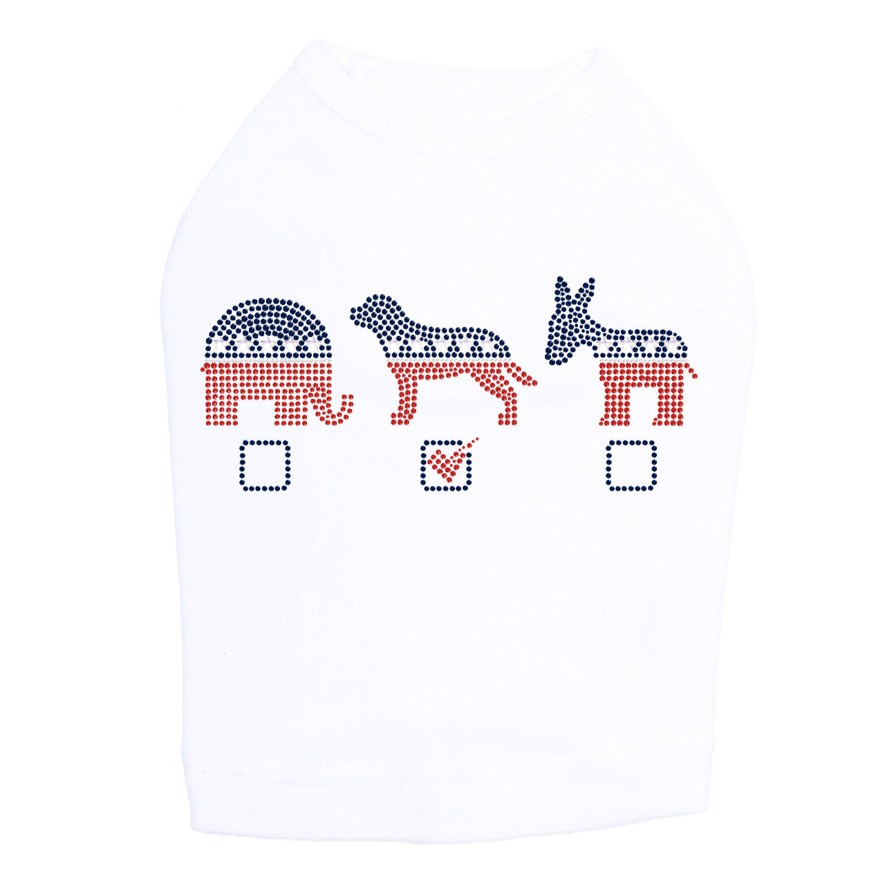 Vote Dog, Elephant, Donkey - Dog Tank