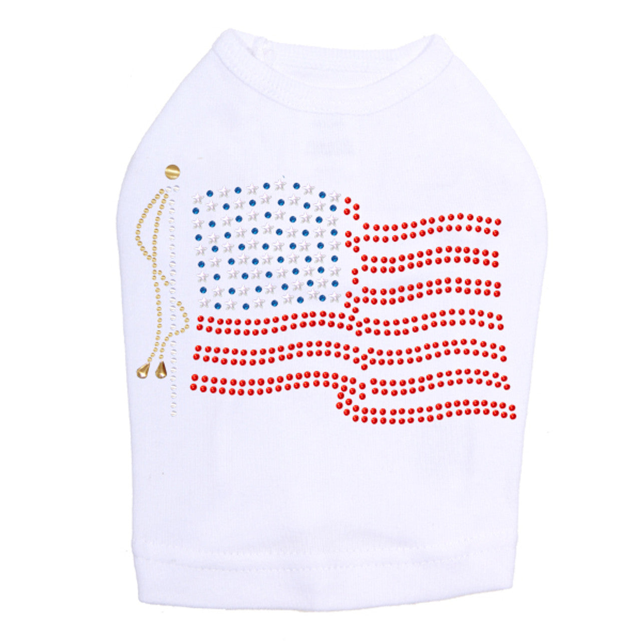 USA Flag - Dog Tank