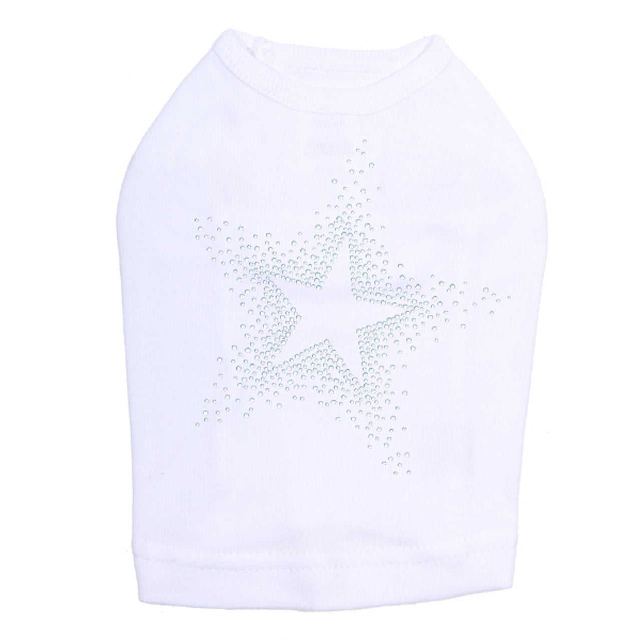 Star (Clear Rhinestones) - Dog Tank