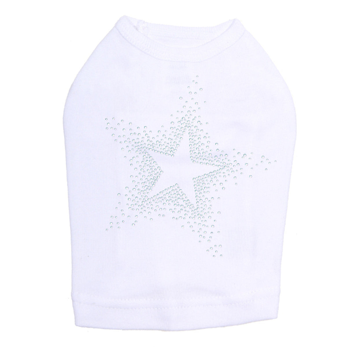 Star (Clear Rhinestones) - Dog Tank