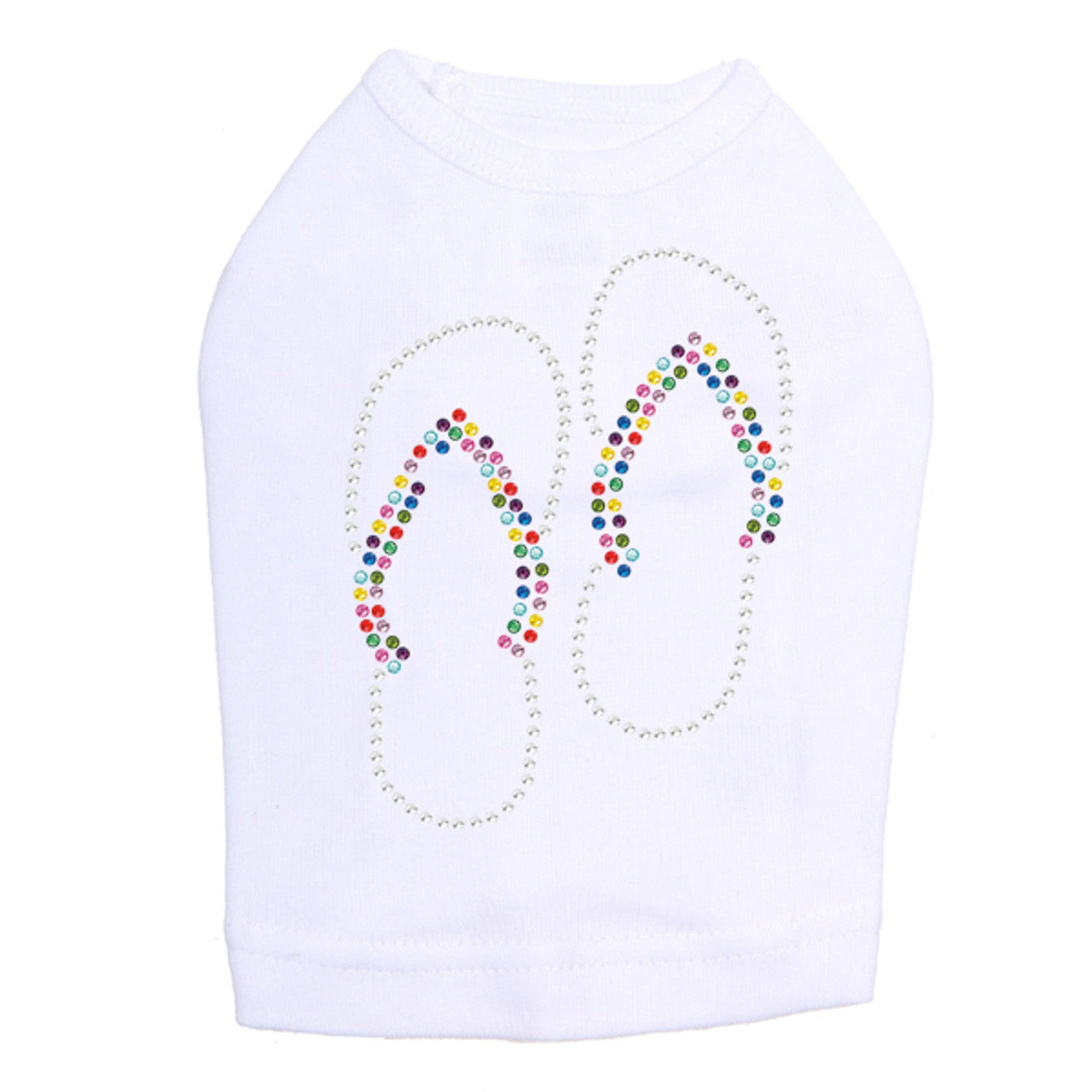 Flip Flops (Rhinestone) - Dog Tank