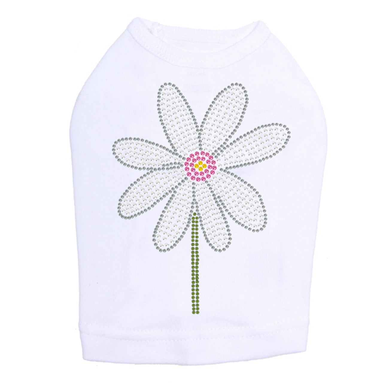 Daisy with Pink Center - Dog Tank